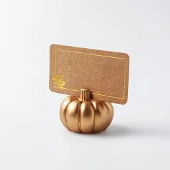 Harman Pumpkin Place Card Holder - Set of 6 (Gold)