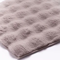 Harman Sculpted Fur Polyester Bathmat Large (Grey)