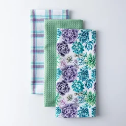 Harman 'Succulent Garden' Cotton Kitchen Towel - Set of 3