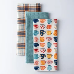 Harman 'Tea Cups' Cotton Kitchen Towel - Set of 3