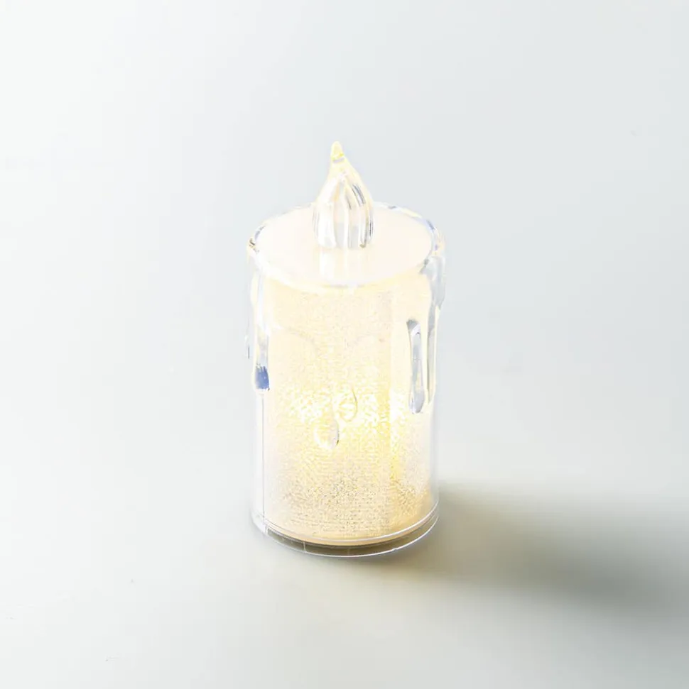 Harman Teardrop Transparent LED Candle Medium (Warm White)