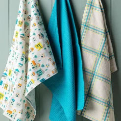 Harman 'Uptown Houses' Cotton Kitchen Towel - Set of 3