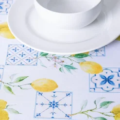 Harman Zipper 'Lemon Tile' Patio Tablecloth 60 x 120"
