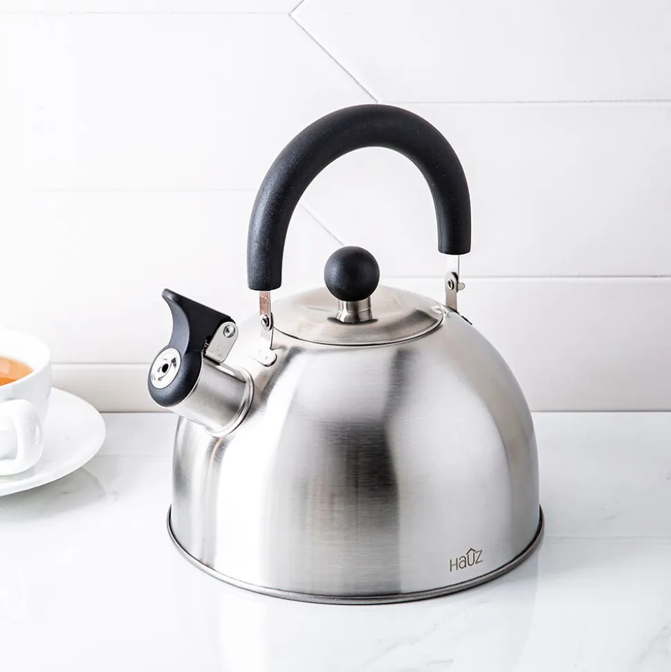 Hauz Elegant Kettle Whistling Stovetop Kettle (Brushed St/St)