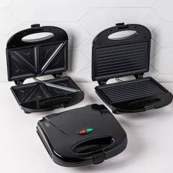 Hauz Living Non-Stick Panini Press-Grill (Black)