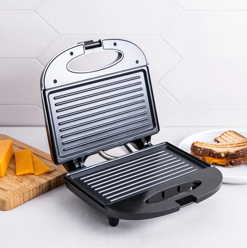 Hauz Living Non-Stick Panini Press-Grill (Black)