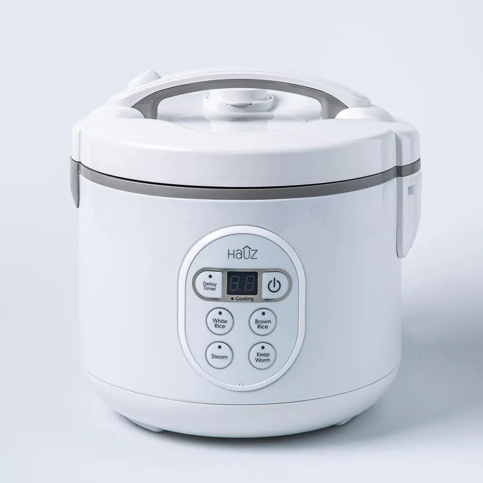 Hauz Steam Smart Rice Cooker and Steamer (White)
