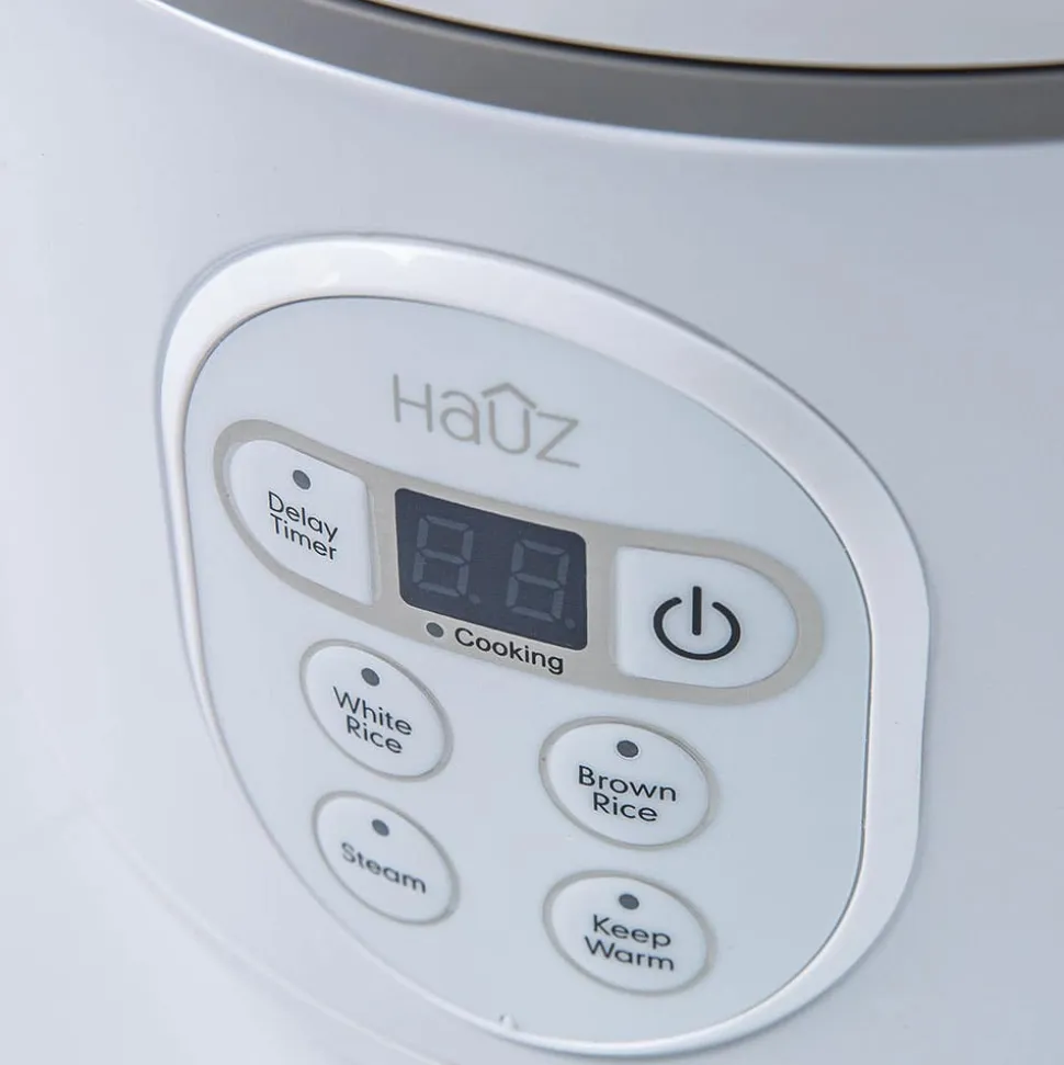 Hauz Steam Smart Rice Cooker and Steamer (White)