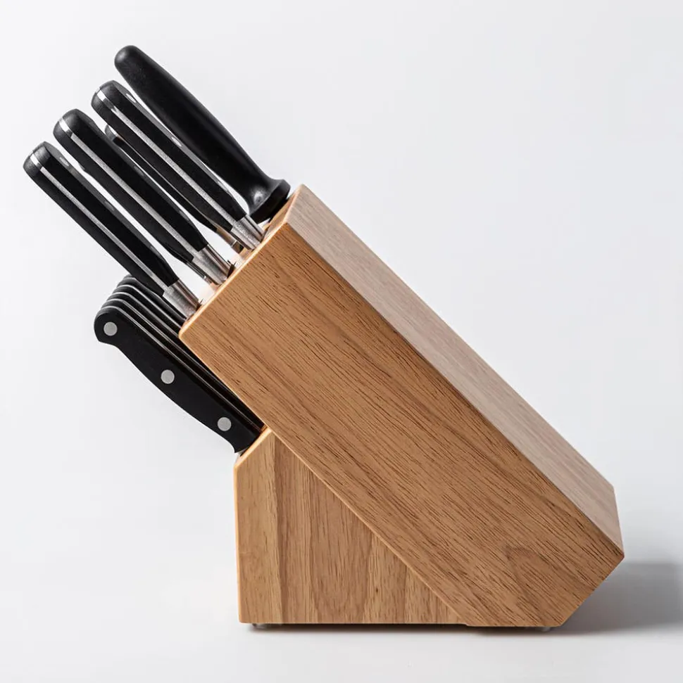 Henckels French Forged Wood Knife Block Combo - Set of 13 (Natural)