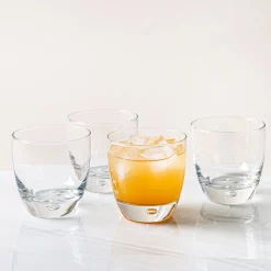 Home Essentials Red Series Glass Round DOF - Set of 4