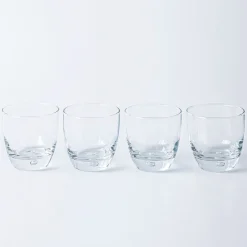 Home Essentials Red Series Glass Round DOF - Set of 4