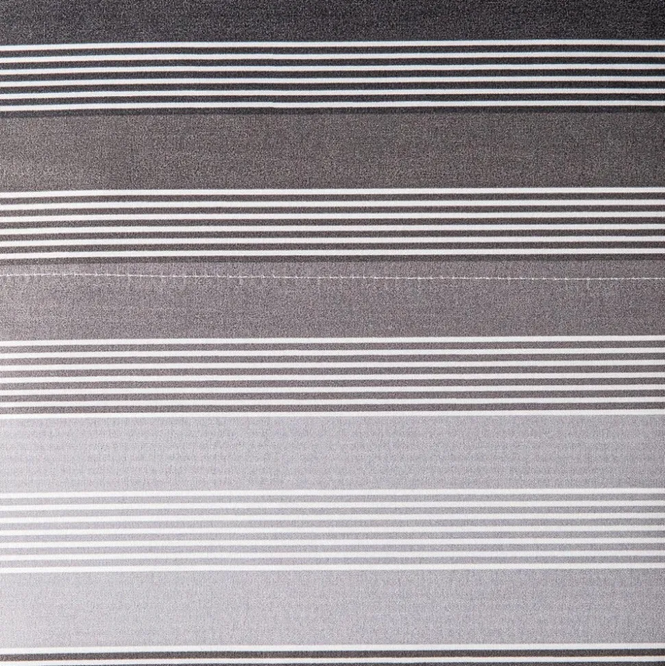 Hotel & Home 'Grey Striped' Microfiber Sheet 4pc King