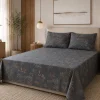 Hotel & Home 'Midnight Bloom' Microfiber Sheet 4pc King