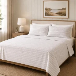 Hotel & Home 'Strata' Microfiber Sheet 4pc Queen