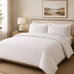 Hotel & Home 'Strata' Microfiber Duvet Cover 3pc Double/Queen