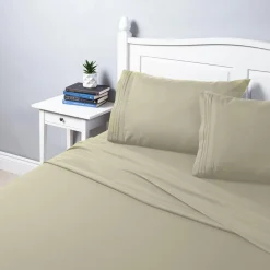 Hotel & Home Ultra-Soft Microfiber King Sheet - Set of 4 (Sage)
