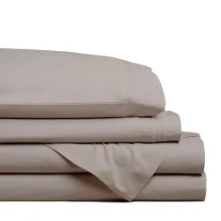 Hotel & Home Ultra-Soft Microfiber King Sheet - Set of 4 (Walnut)