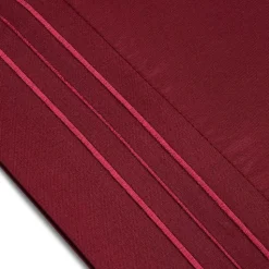 Hotel & Home Ultra-Soft Microfiber King Sheet - Set of 4 (Burgundy)