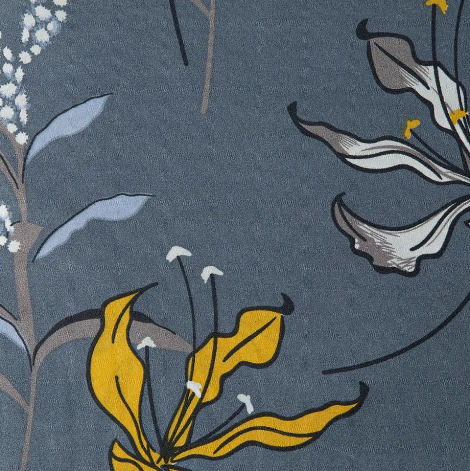 Hotel & Home 'Yellow Lilies' Microfiber Sheet 4pc Queen