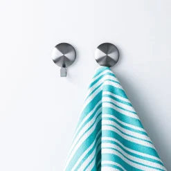 iDesign Affixx Forma 'Medium' Adhesive Hook - Set of 2 (Brushed)