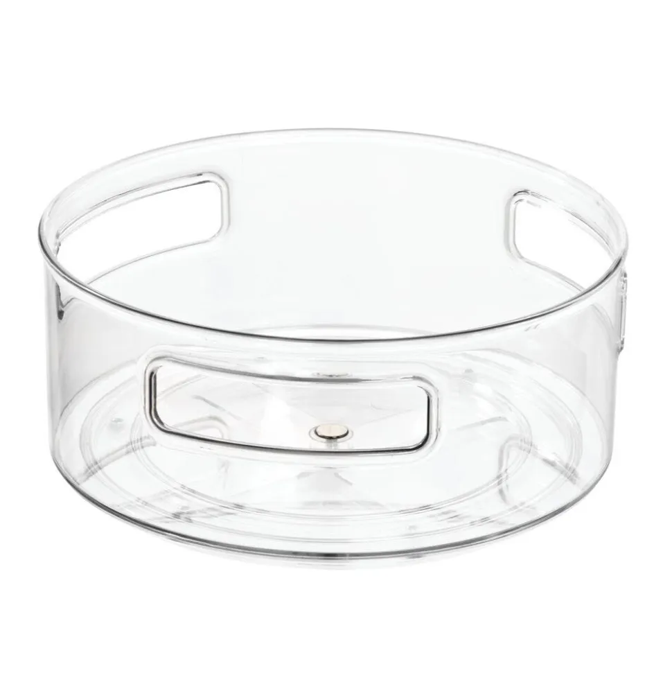 iDesign Clarity Turntable with Handles (Clear)