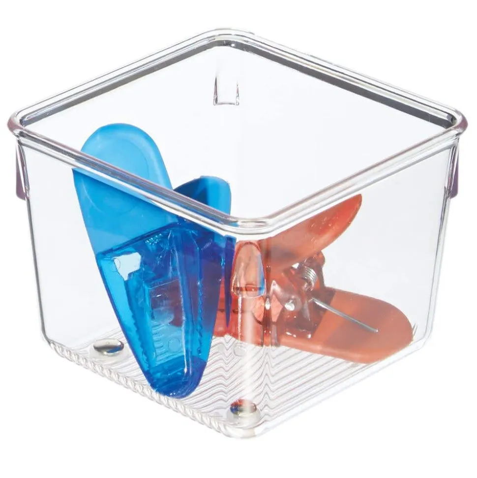 iDesign Linus Drawer Organizer Grand Bin Square 4x4"