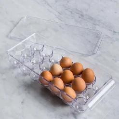 iDesign Linus '21-Egg Capacity' Fridge Binz Egg Holder 6x14.75x3"