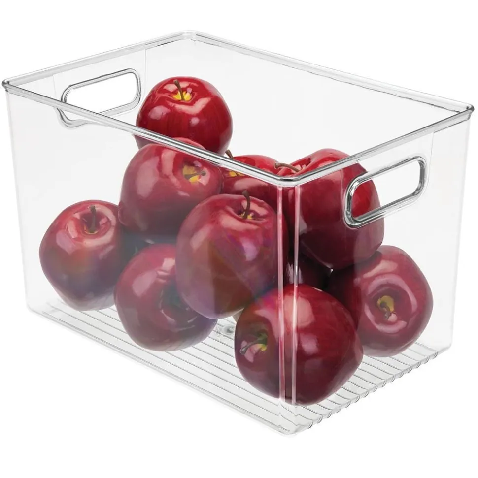 iDesign Linus 'Tall' Fridge 'N Pantry Binz (Clear) 12x8x8"