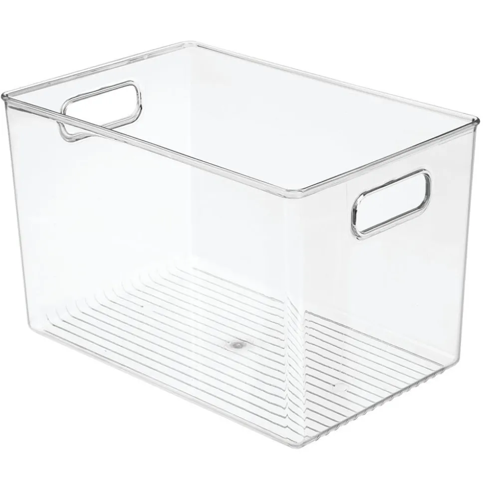 iDesign Linus 'Tall' Fridge 'N Pantry Binz (Clear) 12x8x8"
