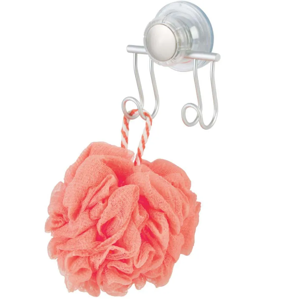 iDesign Metro Turn N Lock Double Hook (Aluminum)