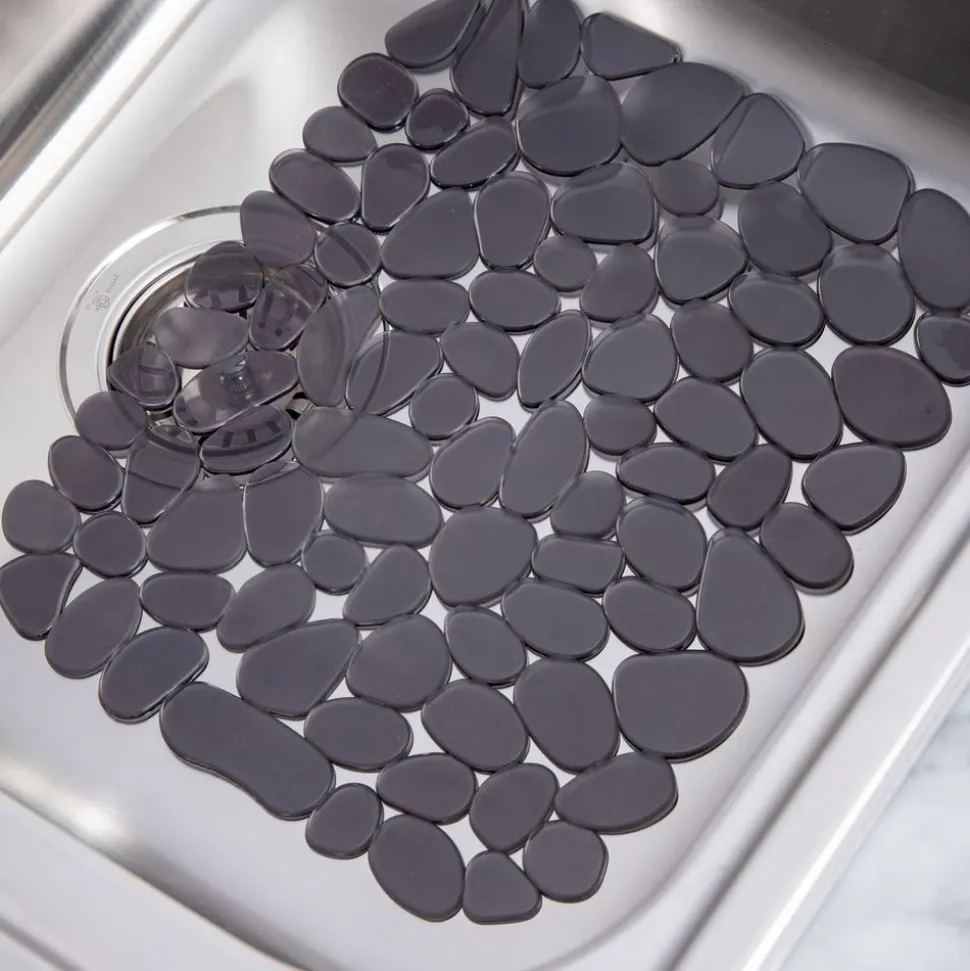 iDesign Pebblz 'Regular' Sink Mat (Graphite)
