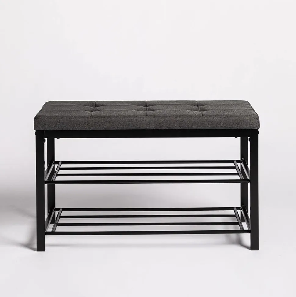 ITY Fabric Bench with Storage (Grey)