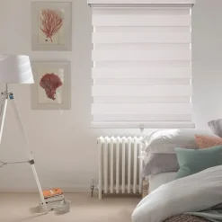 ITY Olivia Stone Cordless Polyester Day-Night Blind 64"x84"(White)