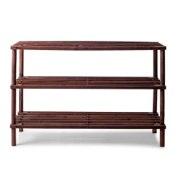 ITY Shoe Hub '3-Tier' Shoe Rack (Brown)