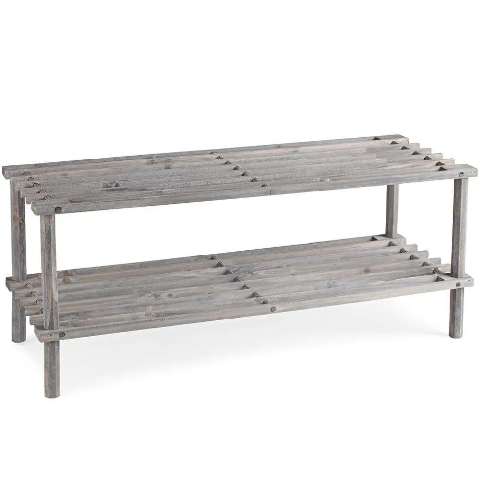ITY Shoe Hub '2-Tier' Shoe Rack (Grey)