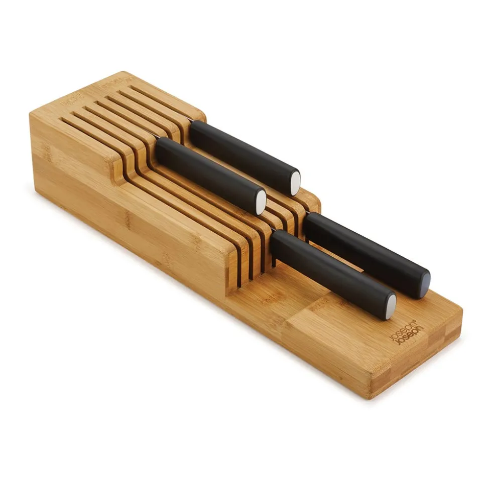 Joseph Joseph Drawerstore 2-Tier Bamboo Knife Organizer 15.8x3.3x4.5"