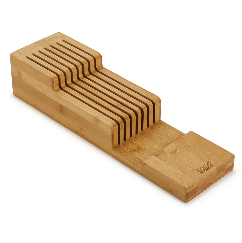 Joseph Joseph Drawerstore 2-Tier Bamboo Knife Organizer 15.8x3.3x4.5"
