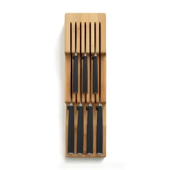 Joseph Joseph Drawerstore 2-Tier Bamboo Knife Organizer 15.8x3.3x4.5