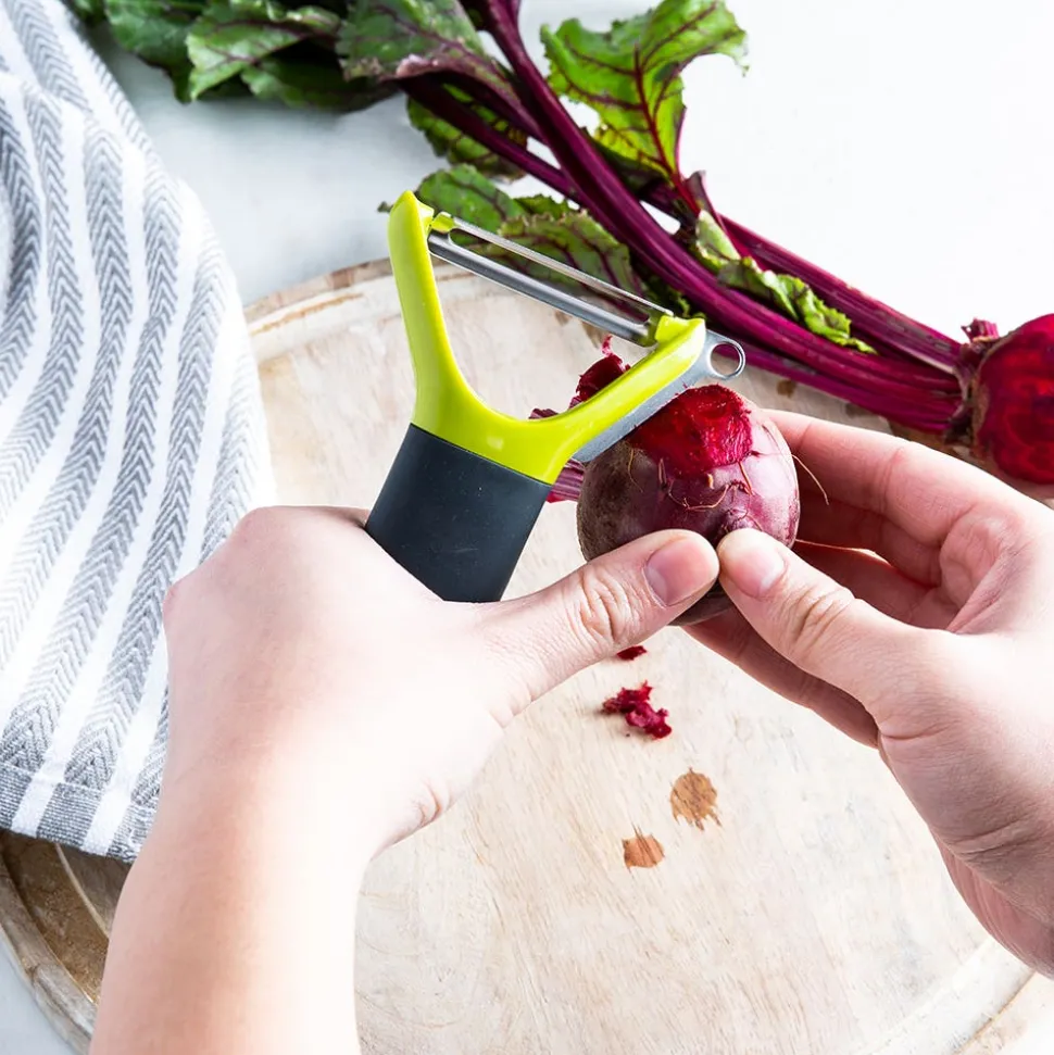 Joseph Joseph Handy Tool 'Multi-Peel' 3-In-1 Y-Shaped Peeler (Green)