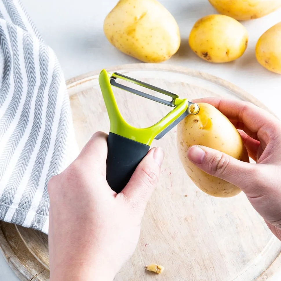 Joseph Joseph Handy Tool 'Multi-Peel' 3-In-1 Y-Shaped Peeler (Green)