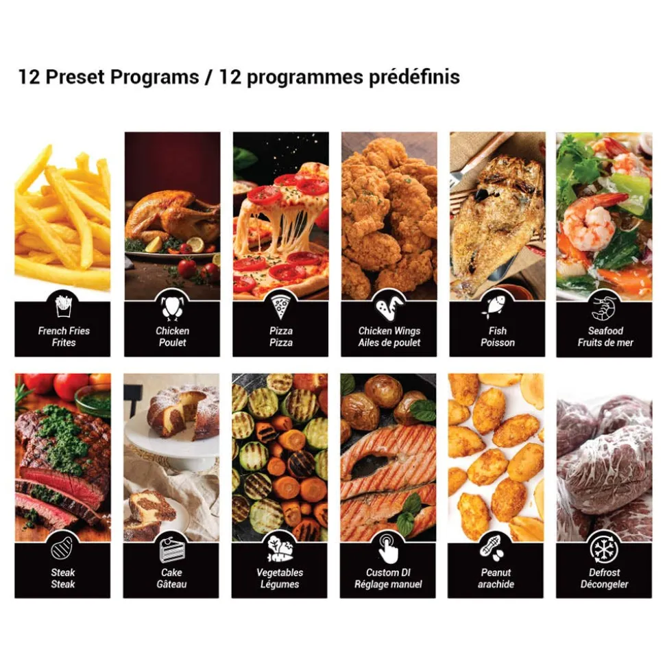JS Gourmet Digital Touch Air Fryer (Stainless Steel)