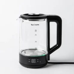 JS Gourmet Digital Wifi Glass Kettle (Black)