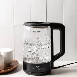 JS Gourmet Digital Wifi Glass Kettle (Black)