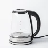 JS Gourmet Electric Glass Kettle (Stainless Steel)