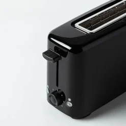JS Gourmet Slim Toaster 2 Slice (Black)