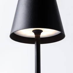 JS Maison Lucie Modern LED Touch Lamp (Black)