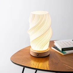 JS Maison Rechargeable 'Twist' Bedside Night Light
