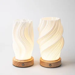 JS Maison Rechargeable 'Twist' Bedside Night Light