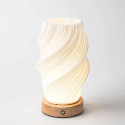 JS Maison Rechargeable 'Twist' Bedside Night Light
