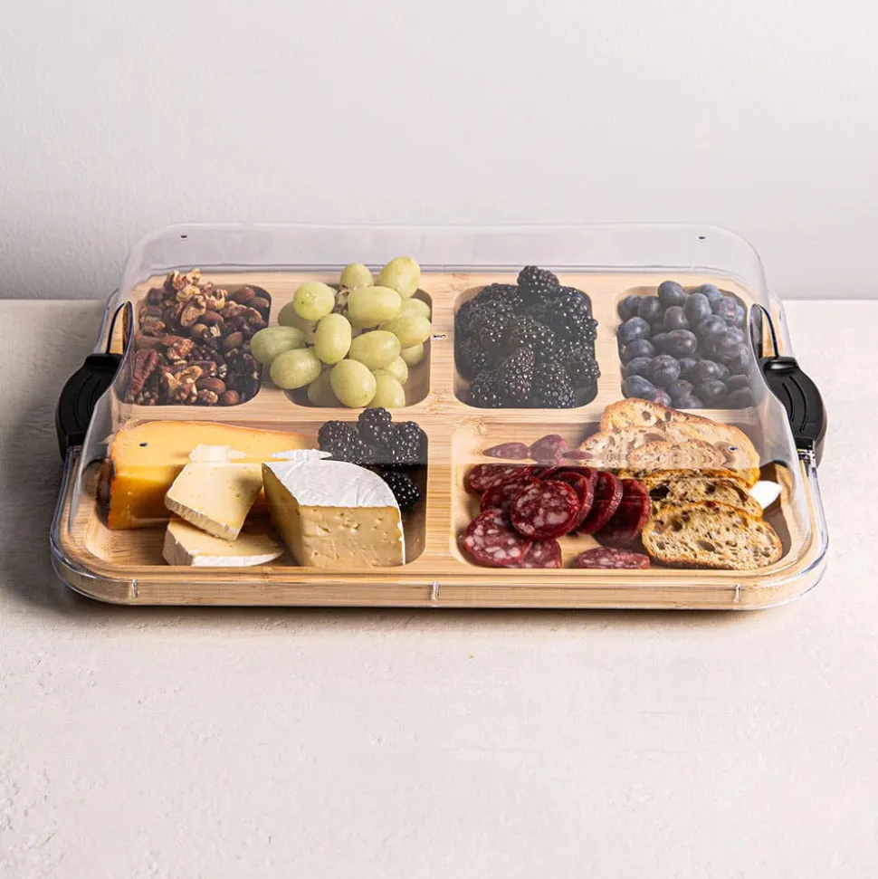 Kamenstein Buil-A-Board Portable Charcuterie Tray (Natural)